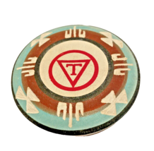 Trinket Dish Native American Pottery Signed Hunter w/ Lid Vintage - £18.53 GBP