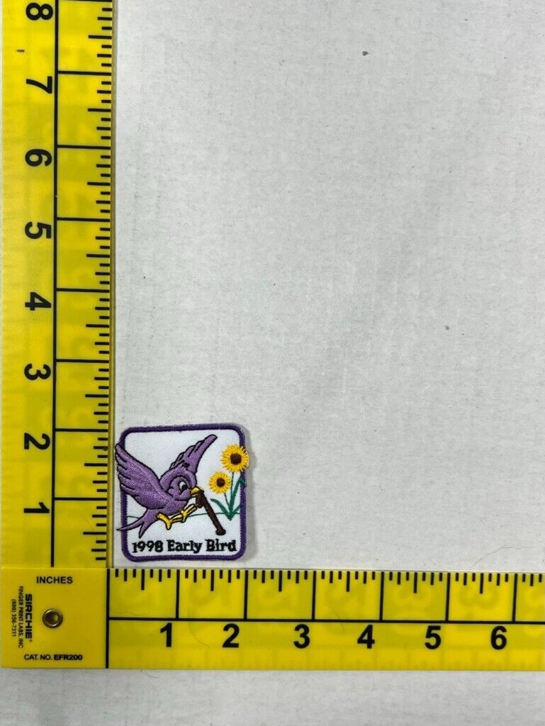 1998 Early Bird Violet Bird GSA Girl Scout Patch - $9.90