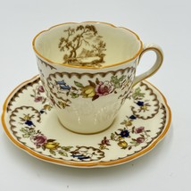Royal Doulton England The BEAUFORT DEMITASSE 1930 Tea Cup &amp; Saucer Porce... - $58.50