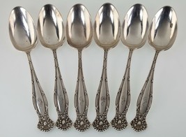 TOWLE Empire 1894 Sterling Silver Teaspoon Lot of 6, 5.75&quot; w/Mono - £136.33 GBP