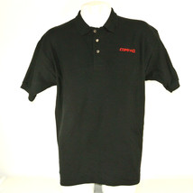 COMPAQ Computer Vintage Tech Employee Uniform Polo Shirt Black Size XL NEW - $25.49