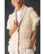 Anthropologie Off White/Ivory Sleeveless Sweater Vest Petite PM / PL Sha... - £44.12 GBP