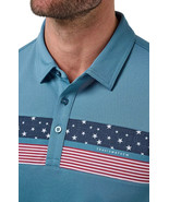Travis Mathew Good Good Patriot Golf Perfect Polo Shirt USA Mens Large C... - €43,01 EUR