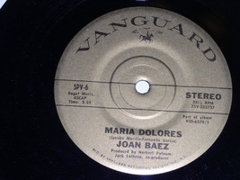 Joan Baez Deportee Maria Dolores 33 1/3  Rpm Record Vintage Vanguard Label - £10.41 GBP