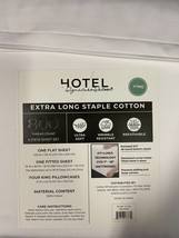 Hotel Signature Sateen 800 TC EX Long Staple Cotton King Sheet Set 6 pie... - $1,307.14 MXN