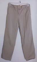 J.Crew Classic Twill Chino Khaki Pants Women&#39;s Size 8 (32x32) Lined - $19.01