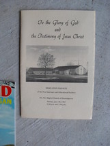Vintage 1982 Booklet First Baptist Church Downingtown - £13.96 GBP