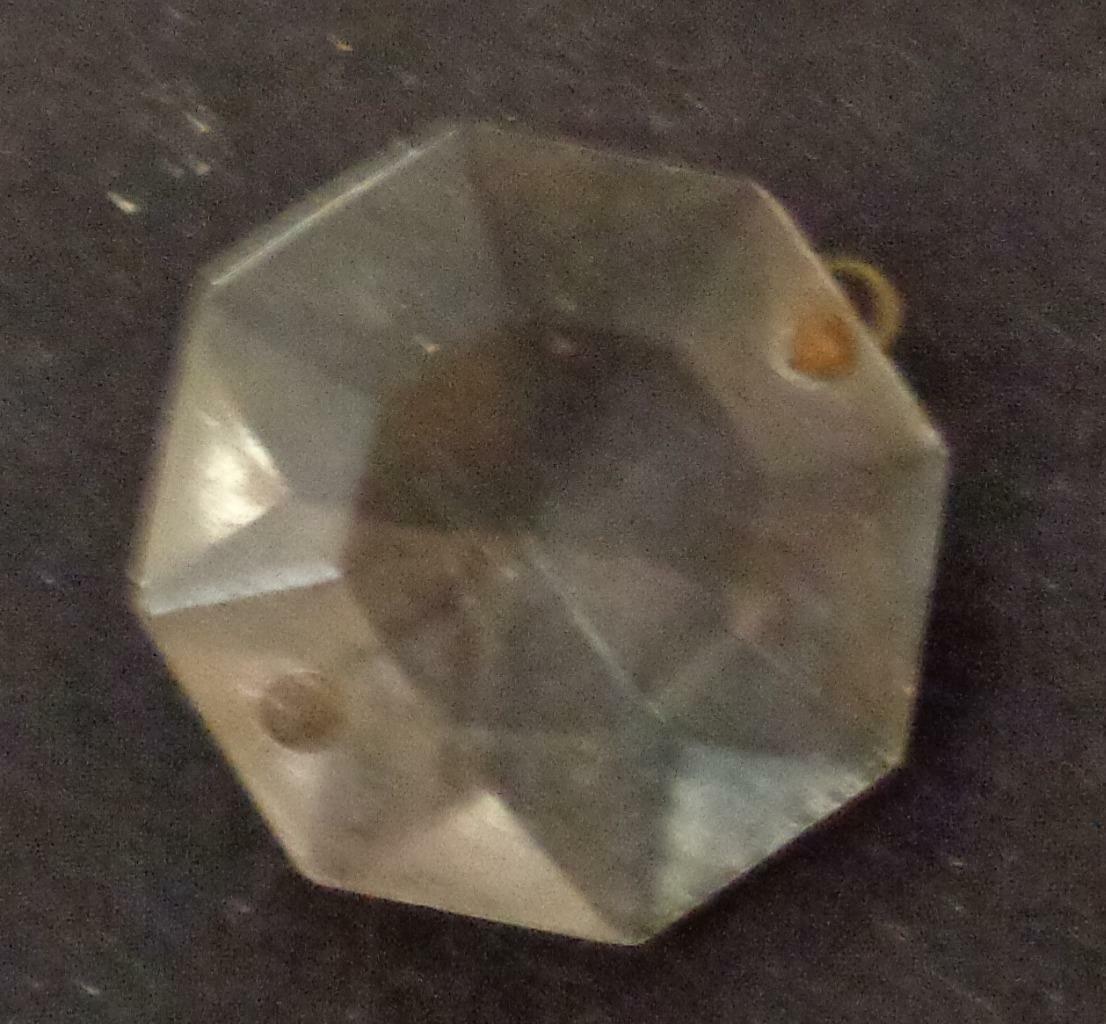 Nice Vintage Hanging Crystal Piece, GOOD COND, LARGER SIZE - BEAUTIFUL P... - $6.92