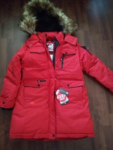Ladies Canadian insulated design coat with removable faux fur hood  - $199.96