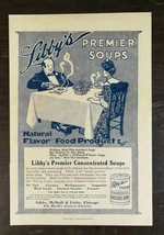 Vintage 1901 Libby&#39;s Premier Concentrated Soups Full Page Original Ad 721 - $6.64