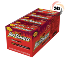 Full Box 24x Packs Hot Tamales Fierce Cinnamon Gluten Free Chewy Candies... - £13.78 GBP