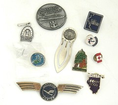 Travel Related Pins Magnet Lot of 10 Lufthansa Cruise Jockey Club Canada Redwood - £6.69 GBP