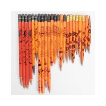 Vintage Late 80s Early 90s Halloween Pencil Lot Witch Bat Garfield Orange Black - £10.41 GBP