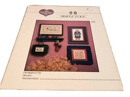 The Need&#39;l Love Company SIMPLE FOLK Counted Cross Stitch Pattern Book Pr... - $2.93