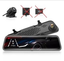 WOLFBOX G840S 4K Mirror Dash Cam Rear View Mirror Dash Cam Front and Rear - £70.60 GBP