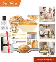 24-Piece Sourdough Starter Kit with 34oz Jar &amp; Silicone Proofing Baskets - $64.30