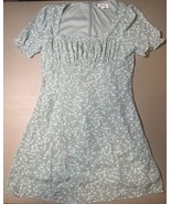 D’liteful Green Ditsy Floral Mini Dress Women’s M - $32.64 CAD