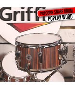 GRIFFIN Firecracker Snare Drum | Acoustic Popcorn 10&quot; x 6&quot; Poplar Mini W... - $47.79