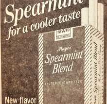 1960 Mayo&#39;s Spearmint Cigarettes Advertisement Tobacco Smoking Menthol CHXC - $19.99