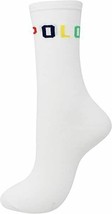Polo Ralph Lauren Women&#39;s Polo Basic Crew Socks White Multi - £55.16 GBP