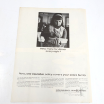1964 Equitable Life Assurance Society Family Protection Plan Print Ad 10... - £6.38 GBP