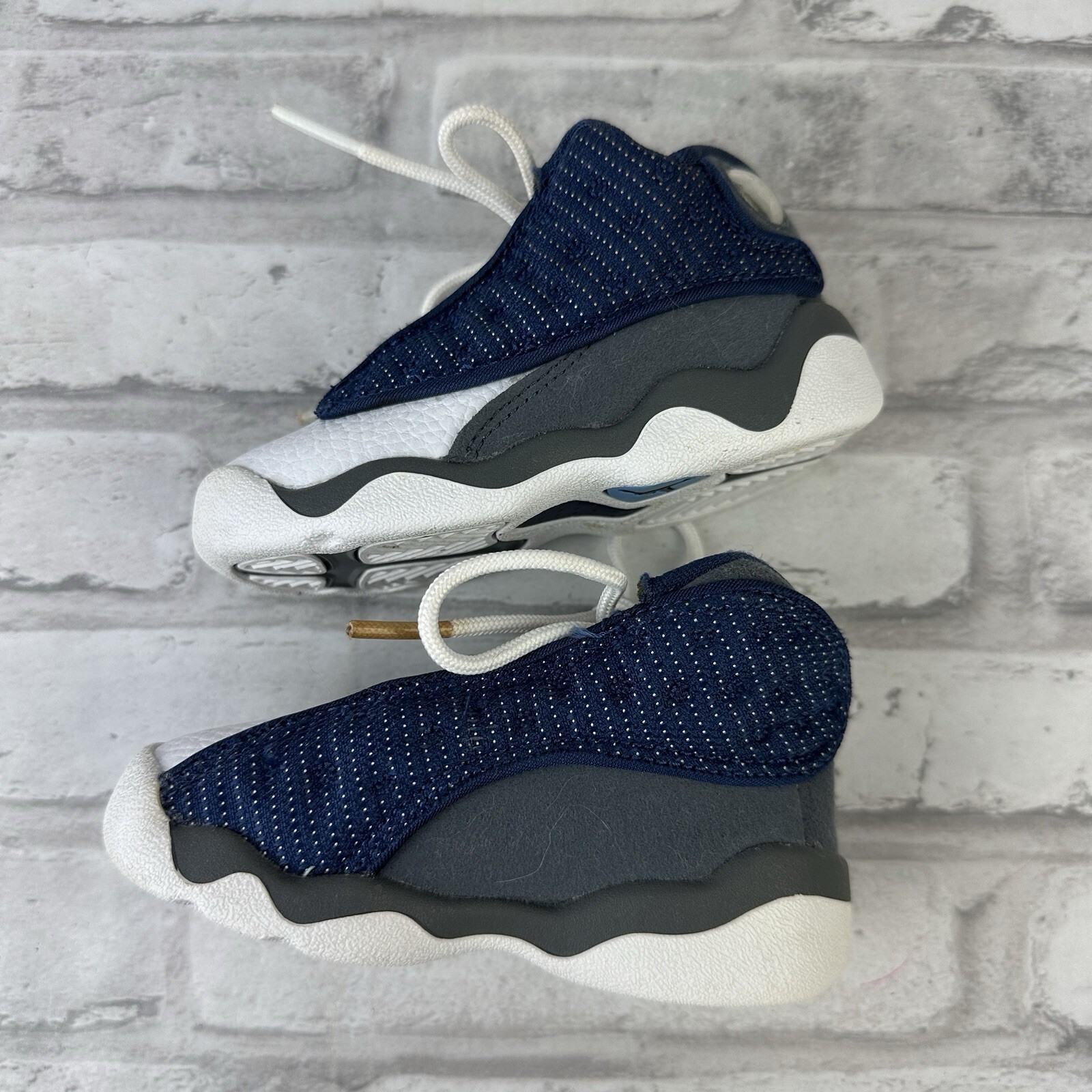 Nike Jordan 13 Retro Flint TD Grey Navy Blue UNC Size 5C 414581-404 Item image 5