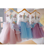 Chiffon New Kid Girl Bridesmaid Formal Tutu Sleeveless Dress Pageant Par... - $25.99