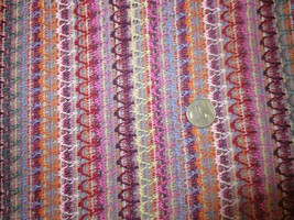 1302. MULTI-COLORED Stretchy Lace Home Decor Or Craft Fabric - 54&quot; X 6 3/4 Yds. - £15.64 GBP