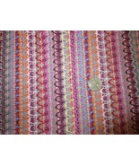 1302.  MULTI-COLORED STRETCHY LACE Home Decor or Craft Fabric - 54&quot; x 6 ... - £15.75 GBP