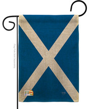 St. Andrews Cross Burlap - Impressions Decorative Garden Flag G158076-DB - £18.36 GBP