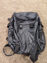 Carroll Leather Biker Motorcycle Sissy Bar Luggage Travel Road Bag Backpack - £39.86 GBP