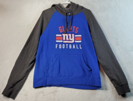 New York Giants Team Apparel Hoodie Mens Medium Blue Gray Long Sleeve Fo... - $17.10
