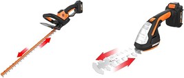 Wg801 20V Power Share 4&quot; Cordless Shear And 8&quot; Shrubber Trimmer (Battery And - £177.41 GBP