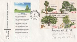 ZAYIX US  1764-1767, 1767a American Trees  5 FDC May Dees &amp; Barassi 031923SM100 - £9.19 GBP