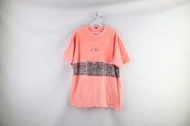 Vtg 90s Ocean Pacific Mens L Faded Spell Out Center Logo Hawaiian T-Shirt USA - £38.89 GBP