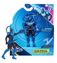 DC Spin Master Blue Beetle Battle Mode Blue Beetle 4&quot; Figure Mint on Box - £9.87 GBP