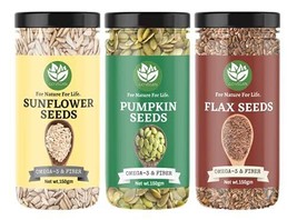 Seeds Combo Pumpkin 150g, Flax 150g, Sunflower 150g High Protein Seeds - $26.72