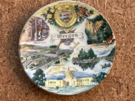 VINTAGE - Oregon State  - 3.5 INCH COLLECTORS PLATE Travel Souvenir - $13.38 CAD