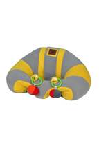 Rattle Grey-yellow Baby Reclining Baby Sitting Support Cushion Baby Seat - £34.38 GBP