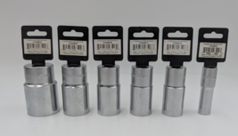 AmPro 1/2" Drive 6 Point Deep Socket Lot of 6 image 6