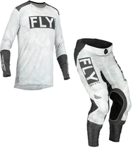 New Fly Racing Lite LE Stealth White Grey Dirt Bike Adult MX Moto Gear - £179.74 GBP