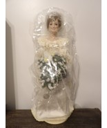 The Princess Diana 19” Porcelain Wedding Dress Bride Doll by The Danbury... - $140.25