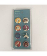 World Market Magnets Love Llama Magnet Set of 8 Multi Colored Hello Hashtag - £10.06 GBP
