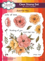 Creative Expressions Jane&#39;s Doodles Clear Stamp Set 6&quot;X8&quot;-Just For You CEC1045 - £31.81 GBP