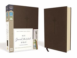 NIV, Journal the Word Bible, Leathersoft, Brown, Red Letter, Comfort Pri... - £27.06 GBP