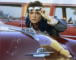 Michael J.Fox Signé 16x20 Arrière Pour The Future Soleil Photo PSA Holo - £383.21 GBP