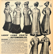 1901 Ladies Long Coats Reproduction Advertisement Sears Fashion Clothes ... - $459.19 MXN
