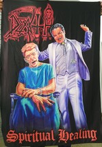 DEATH Spiritual Healing FLAG CLOTH POSTER BANNER CD DEATH METAL - £15.73 GBP