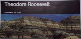 Vintage Theodoe Roosevelt Official Map &amp; Guide National Park Service Brochure - £3.11 GBP