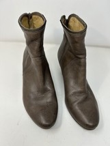 Frye Steffi Zip Short Boots Leather 9.5 Womens Brown 3477467 Bootie - £31.90 GBP